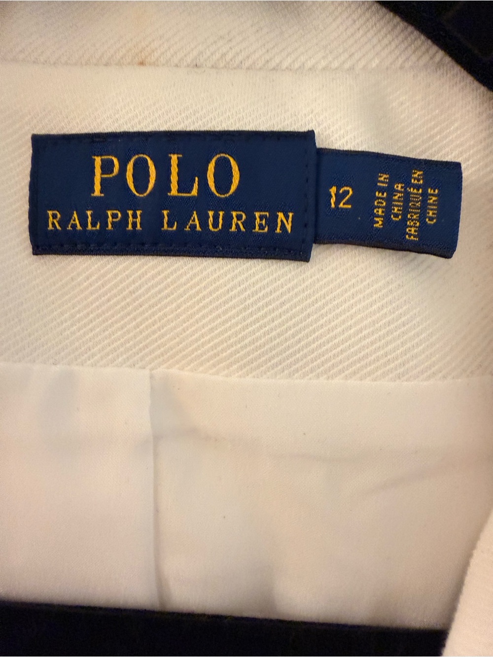 Polo by Ralph Lauren white Blazer with Embroidered Crest - Picture 3 of 4